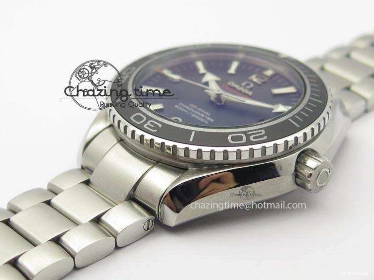 0314 Planet Ocean SS Bp Maker 45mm Black Bezel On SS Bracelet A OnTrend 8218